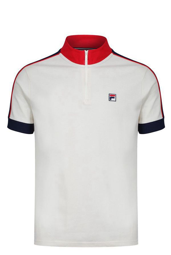 Camisas Polo Fila Hombre Azul Marino / Rojas - Parrini Funnel Neck 1/4 Zip - España 972361LGO